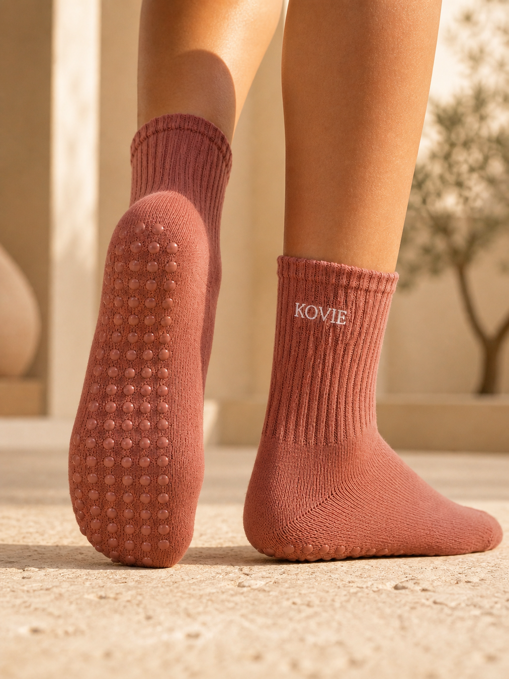 KOVIE Grip Socks - 2 Pair Bundle